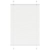 vidaXL Store pliss&eacute; blanc 90x100 cm largeur du tissu 89,4 cm polyester