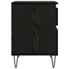 vidaXL Armoire de lit Ch&ecirc;ne noir 40 x 35 x 50 cm Bois d'ing&eacute;nierie