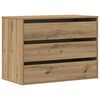 vidaXL Commode d'angle ch&ecirc;ne artisanal 80x41x58 cm bois d'ing&eacute;nierie