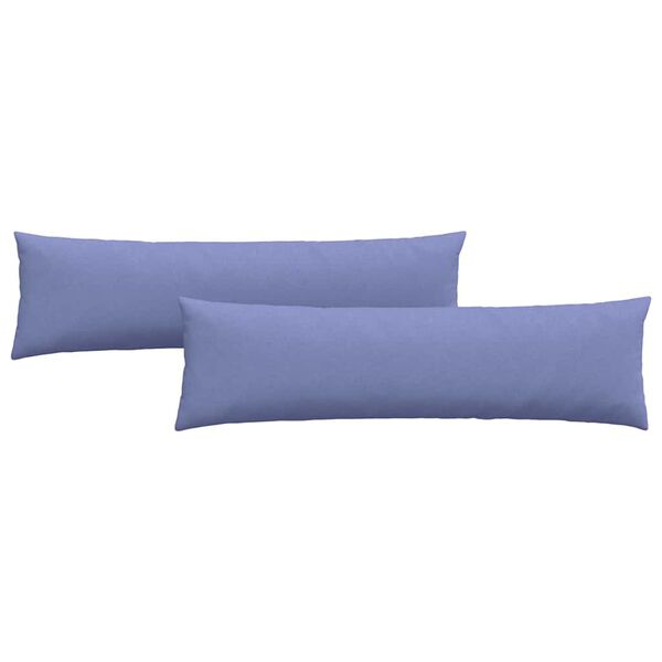 vidaXL Coussins de canap&eacute; 2 pcs Bleu 145 x 40 cm tissu