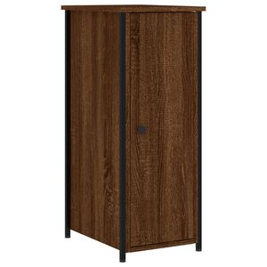 vidaXL Table de chevet ch&ecirc;ne marron 32x42x80 cm bois d'ing&eacute;nierie