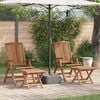 vidaXL Ensemble de salle &agrave; manger pour jardin 4 pcs Marron