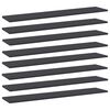 vidaXL Panneaux de biblioth&egrave;que 8 pcs Gris 100x20x1,5 cm Agglom&eacute;r&eacute;