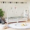 vidaXL Cadre de lit pour enfants blanc 90x190 cm bois de pin massif