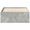 vidaXL Cadre de lit sans matelas gris béton 75x190 cm