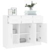 vidaXL Buffet Blanc 91x28x75 cm Bois d'ingénierie
