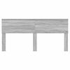 vidaXL T&ecirc;te de lit Gris Sonoma 200 cm Bois d'ing&eacute;nierie