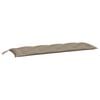 vidaXL Coussin de banc de jardin taupe 150x50x7 cm tissu oxford