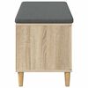 vidaXL Banc d'entr&eacute;e avec coussin Ch&ecirc;ne Sonoma 60 x 38 x 46 cm