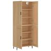 vidaXL Buffet haut Ch&ecirc;ne sonoma 69,5x34x180 cm Bois d'ing&eacute;nierie