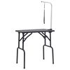 vidaXL Table de toilettage r&eacute;glable pour chiens avec 1 boucle