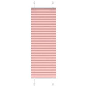 vidaXL Store pliss&eacute; rose 40x100 cm largeur du tissu 39,4 cm polyester