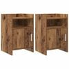 vidaXL Tables de chevet 2 pc Bois ancien 40 x 36 x 60 cm