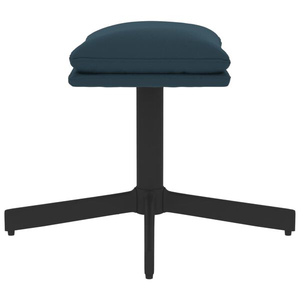 vidaXL Repose-pied Bleu 60x60x36 cm Velours