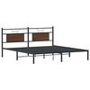 vidaXL Cadre de lit sans matelas chêne marron 183x203 cm