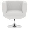 vidaXL Chaises de bar lot de 2 blanc similicuir