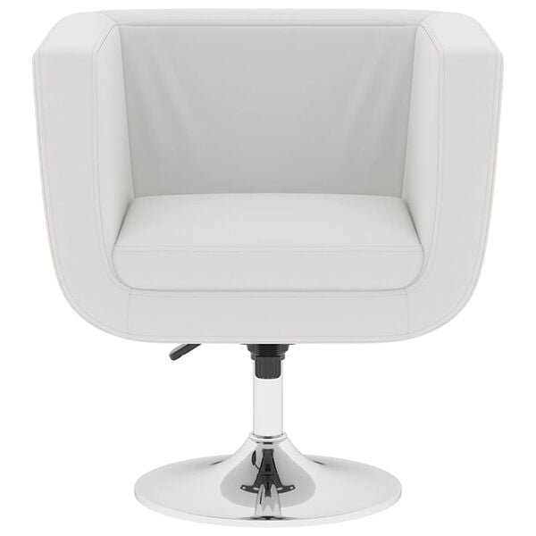 vidaXL Chaises de bar lot de 2 blanc similicuir