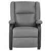 vidaXL Fauteuil inclinable &eacute;lectrique gris clair similicuir et tissu