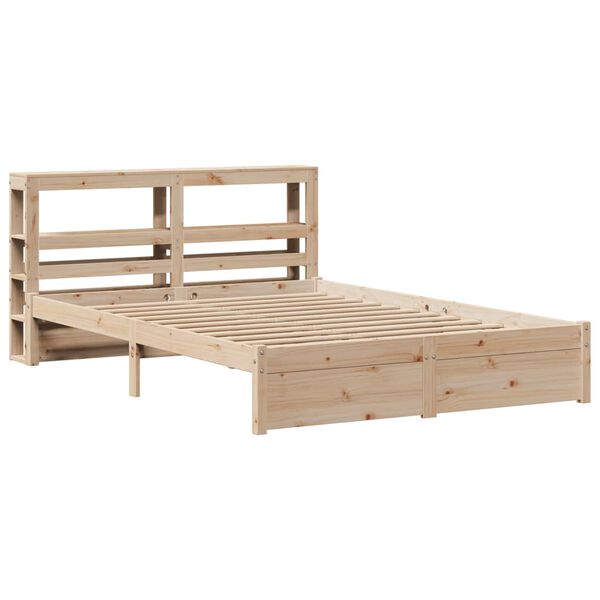 vidaXL Cadre de lit avec t&ecirc;te de lit sans matelas 120x190 cm