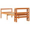 vidaXL Cadre de lit avec t&ecirc;te de lit sans matelas cire marron 90x200cm