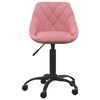 vidaXL Chaise de bureau Rose Velours