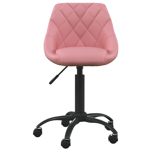 vidaXL Chaise de bureau Rose Velours
