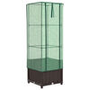 vidaXL Jardini&egrave;re sur&eacute;lev&eacute;e avec housse aspect rotin 40x40x139 cm