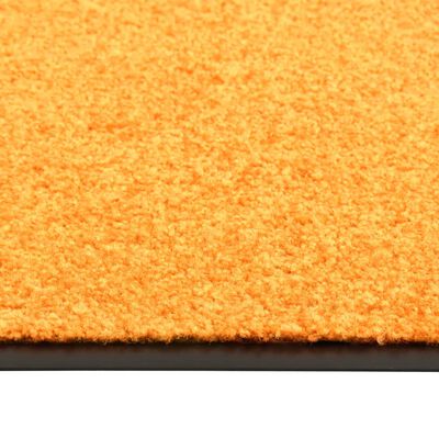 vidaXL Paillasson lavable Orange 90x120 cm