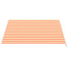 vidaXL Tissu de remplacement pour auvent Jaune et orange 3x2,5 m