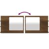 vidaXL Miroir de bain Ch&ecirc;ne marron 60x10,5x45 cm Bois d'ing&eacute;nierie