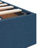 vidaXL Lit avec rangement et matelas Bleu 120 x 200 cm Polyester