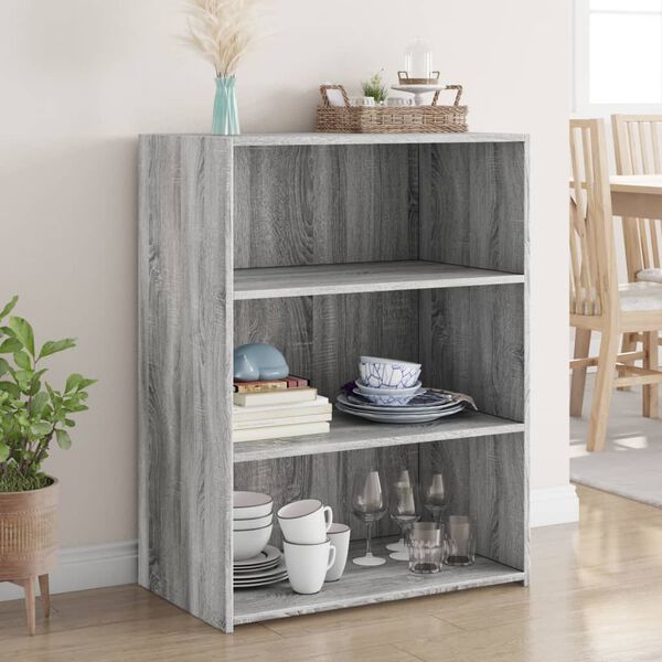 vidaXL Buffet sonoma gris 70x41x93 cm bois d'ing&eacute;nierie
