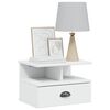 vidaXL Cabinet de chevet Hill Blanc 40 x 31 x 27 cm Bois de Pin Massif