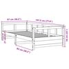 vidaXL Lit de jour avec matelas 90x190 cm bois de pin massif