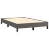 vidaXL Sommier &agrave; lattes de lit avec matelas gris 120x190 cm similicuir