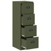 vidaXL Cabinet de Dossier 2 pcs Vert olive 44 x 50 x 139 cm