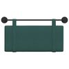 vidaXL T&ecirc;te de lit suspendue Uni Vert fonc&eacute; 90 x 55 x 5 cm tissu