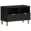 vidaXL Meuble TV noir 70x33x46 cm bois d'ing&eacute;nierie