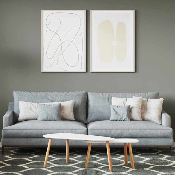 vidaXL Peinture murale Gris 16,5 x 16,5 x 16 cm Impression murale