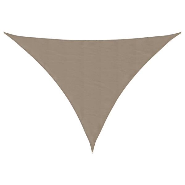 vidaXL Voile de parasol tissu oxford triangulaire 3x3x4,24 m taupe