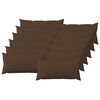 vidaXL Housse de coussin 12 pc HEERLEN Marron 40 x 80 cm Tissu