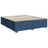 vidaXL Sommier &agrave; lattes de lit avec matelas Bleu 180x200 cm Tissu