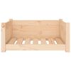 vidaXL Lit pour chien 65,5 x 50,5 x 28 cm Bois de pin massif