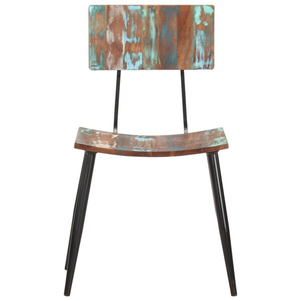 vidaXL Chaises à manger lot de 6 bois de récupération solide