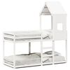 vidaXL Lit superpos&eacute; sans matelas blanc 80x200 cm bois de pin massif