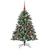 vidaXL Sapin de No&euml;l artificiel Vert 120 cm PVC, plastique et acier