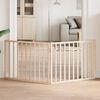 vidaXL Barri&egrave;re pour chien pliable &agrave; 2 panneaux 160 cm Bois de peuplier