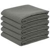 vidaXL Tissu de Table 5 pc Rectangulaire Gris clair 110 x 160 cm