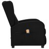 vidaXL Fauteuil de massage Noir Tissu