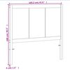 vidaXL Tête de lit cire marron 100 cm bois massif de pin